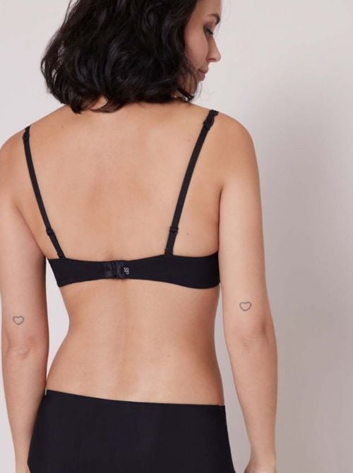Saga Reggiseno a balconcino con ferretto, nero