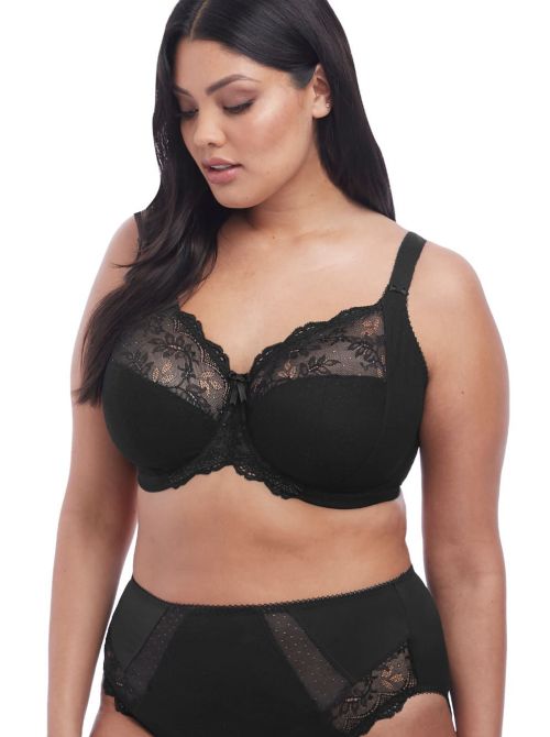 Meredith, Underwired Banded Bra, black