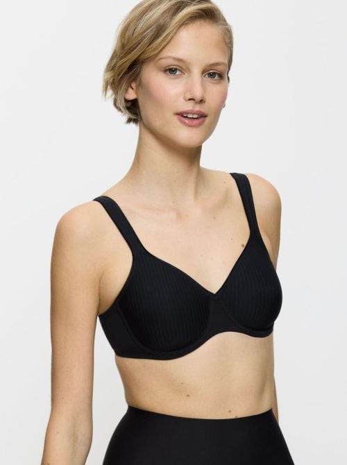 Modern Soft+Cotton W non-wired bra, black