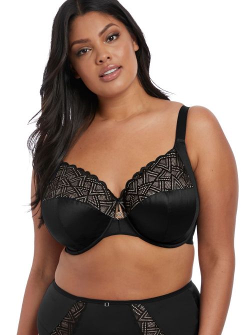 Lydia Underwire Bandless Bra, black