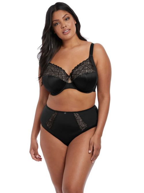 Lydia Underwire Bandless Bra, black