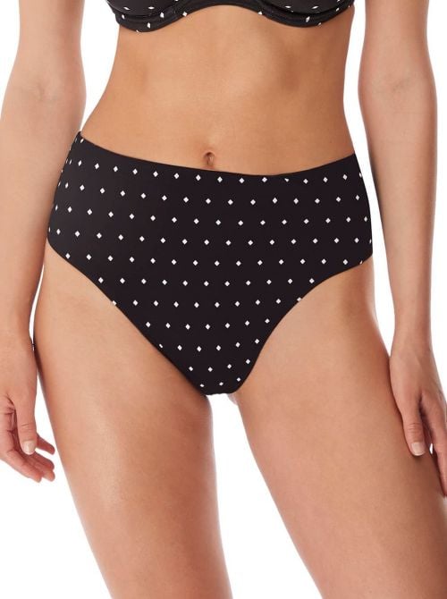 Jewel Cove Black High Waist brief, black FREYA SWIM