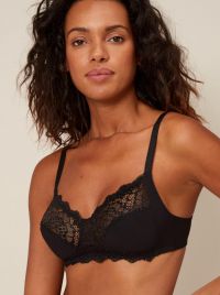 Caresse 12A210 soft-cup bra, black