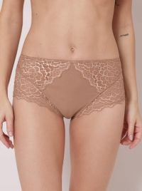 Caresse 12A770 Slip a vita alta, preppy nude