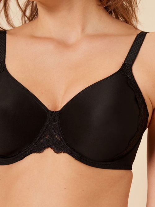 Caresse 12A380 Reggiseno minimizer con ferretto, nero