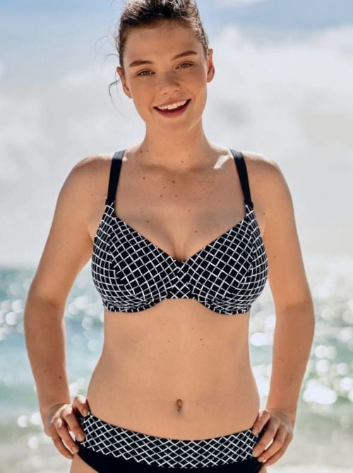 8758 Rubina Reggiseno con ferretto per Bikini, nero ROSA FAIA BEACHWEAR
