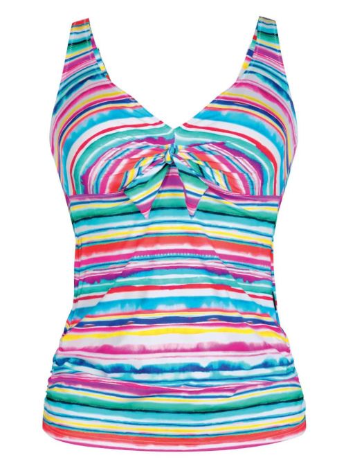 8886-009 Alina Top tankini, a righe multicolor ROSA FAIA BEACHWEAR