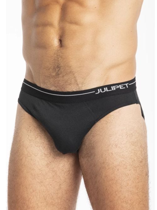 Identity - Slip Mini in Cotone Elasticizzato, nero