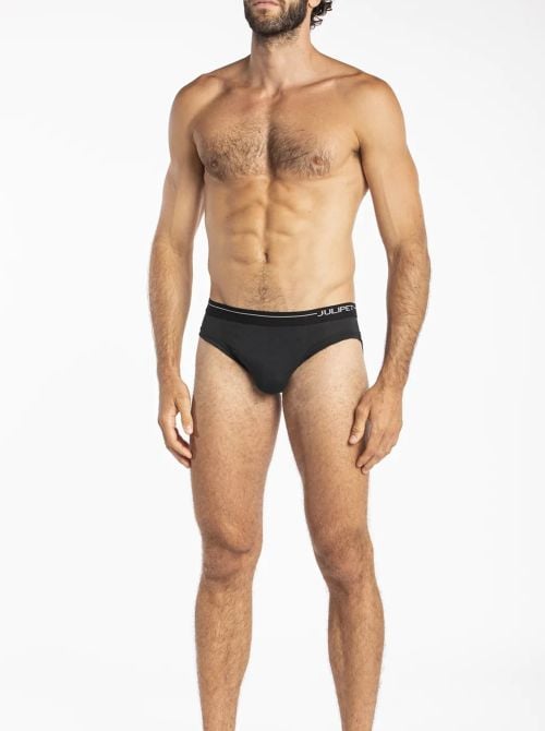 Identity - Slip Mini in Cotone Elasticizzato, nero