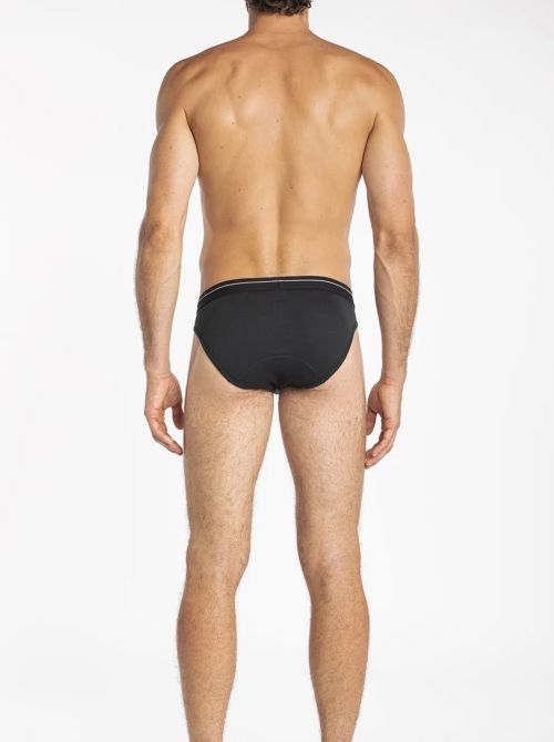 Identity - Slip Mini in Cotone Elasticizzato, nero
