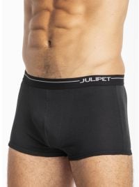 Issyk Boxer corto in cotone elasticizzato, nero