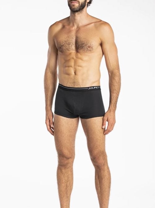 Issyk - Boxer Parigamba in Cotone Elasticizzato, nero
