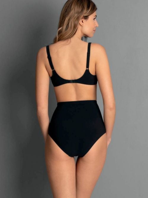8711 Jil Shaping Bottom slip per bikini alto modellante, nero