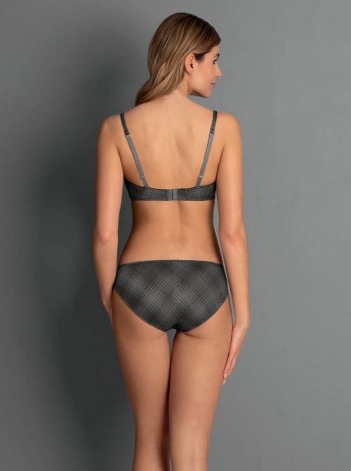 Caroline 5663 Reggiseno con ferretto e coppe imbottite, shiny grey
