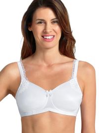 5715X Stella Prosthetic bra with padded cups, white
