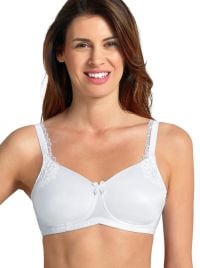 5715X Stella Reggiseno per protesi con coppe imbottite, bianco