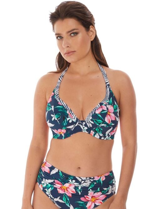 Port Maria reggiseno per bikini scollo profondo, fantasia floreale