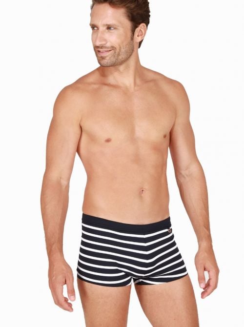 Pavillon Shorts mare, rigato bianco/marine HOM