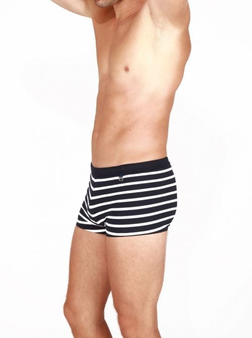 Pavillon Swim shorts, white/marine HOM