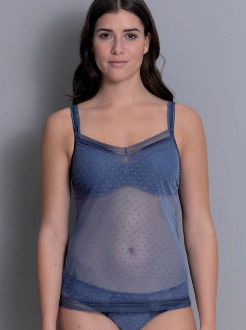 0630 Emily canotta in tulle, blue
