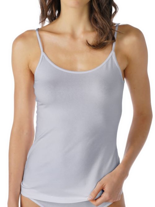 Cotton Pure Top with thin straps, grey MEY