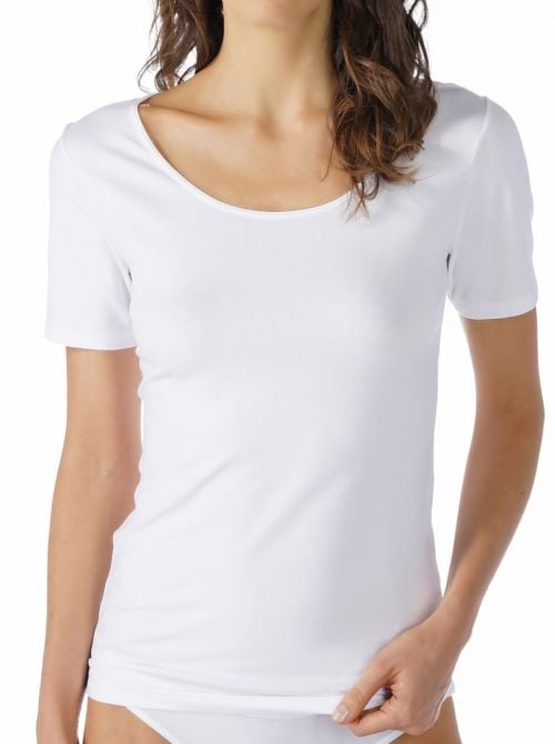 Cotton Pure t-shirt manica corta, bianco MEY