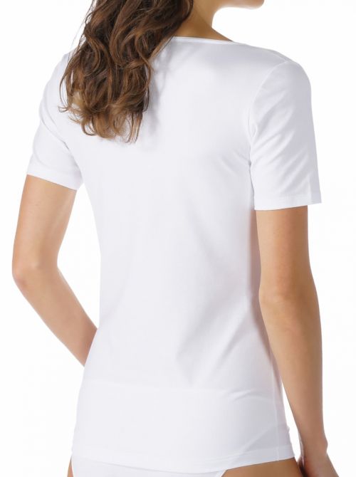 Cotton Pure short sleeve t-shirt, white MEY