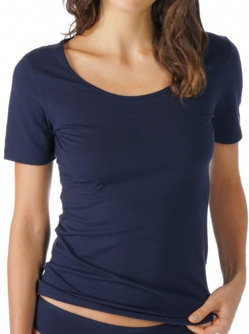 Cotton Pure t-shirt manica corta, blu notte