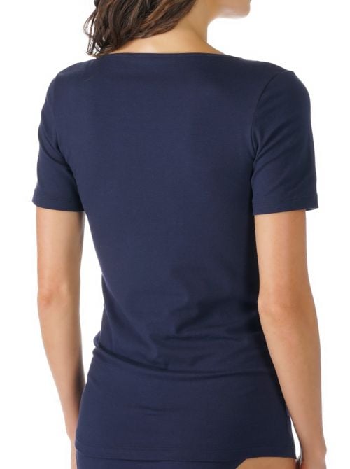 Cotton Pure t-shirt manica corta, blu notte