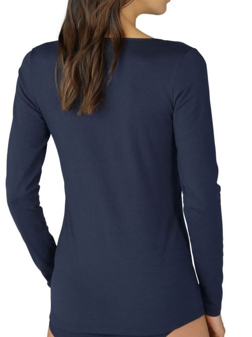 Cotton Pure long sleeve t-shirt, midnight blue MEY