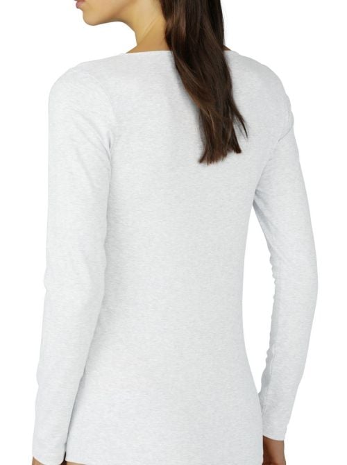 Cotton Pure long sleeve t-shirt, white MEY