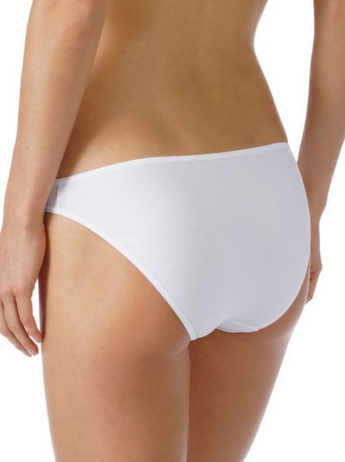 Cotton Pure slip mini a vita bassa, bianco MEY