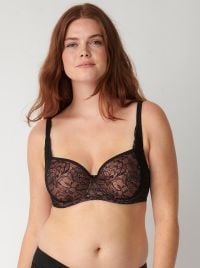 Amourette Charm WHP02  balcony bra, black