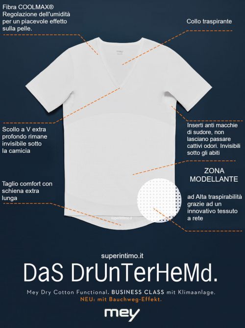 Dry cotton undershirt - shape, nude MEY