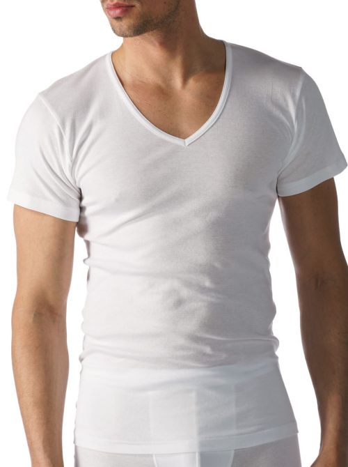 Casual Cotton maglia mezza manica in cotone, bianco