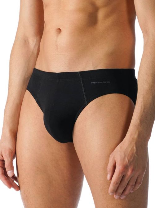 Casual Cotton men's briefs, black MEY