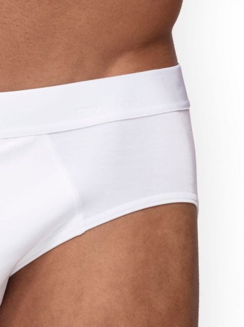 34011 Superior low waist men's briefs, white MEY