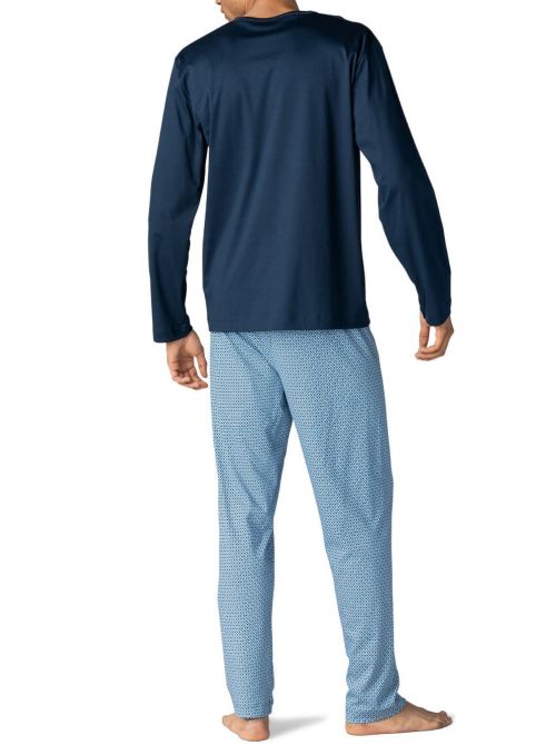 11381 San pedro V-neck pajamas, dark blue
