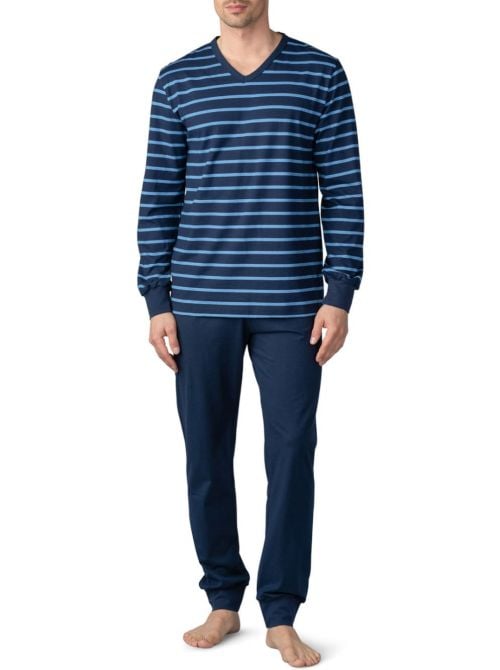 11289 Pajamas with cuffs, striped pattern