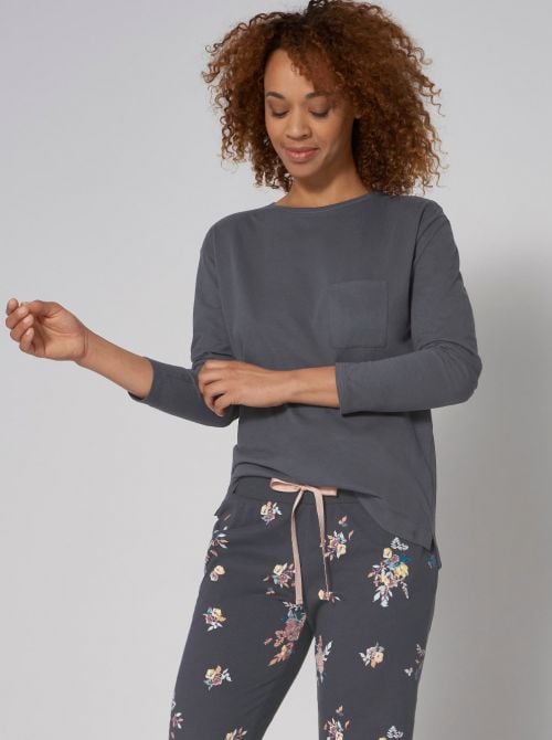 Mix & Match Maglia a manica lunga, grigio antracite TRIUMPH
