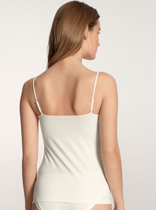 Cate Top with thin straps, cream