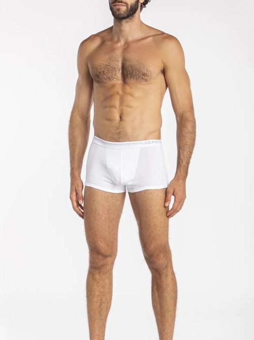 Issyk - Boxer Parigamba in Cotone Elasticizzato, bianco