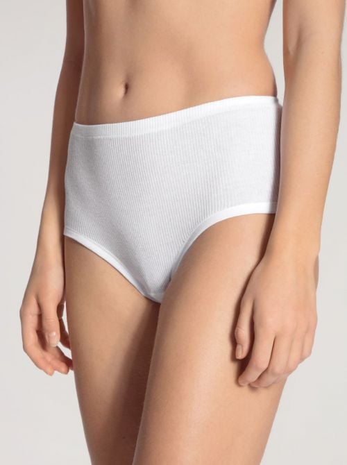 Classic Cotton 2:2 Midi-Slip, bianco CALIDA