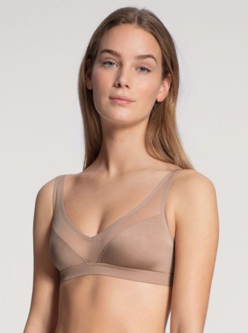 Feminine Air non-wired bra, almond