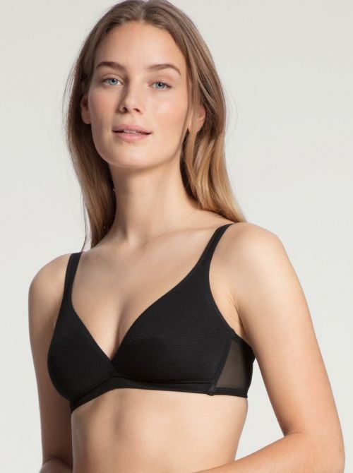Feminine Air reggiseno a triangolo, nero CALIDA