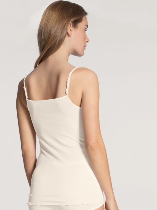 True Confidence Top lana e seta, crema