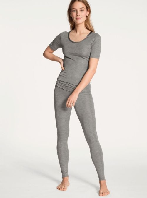 True Confidence leggings lana e seta, grigio platino CALIDA