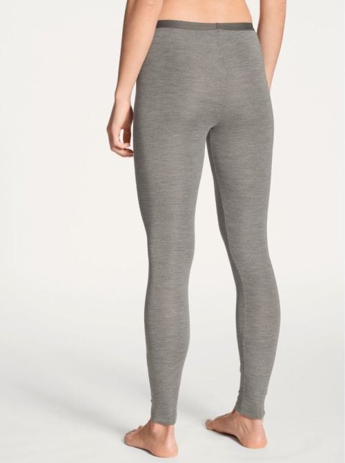 True Confidence leggings lana e seta, grigio platino