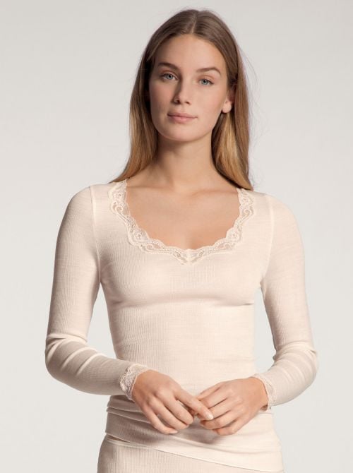 Richesse 15990 Lace Long sleeve, ivory CALIDA