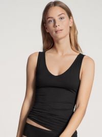 Natural Comfort Tank-Top, nero